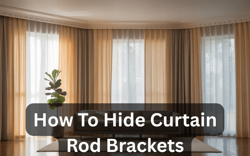 Bright living room with floor-to-ceiling curtains demonstrating creative ways to conceal curtain hardware