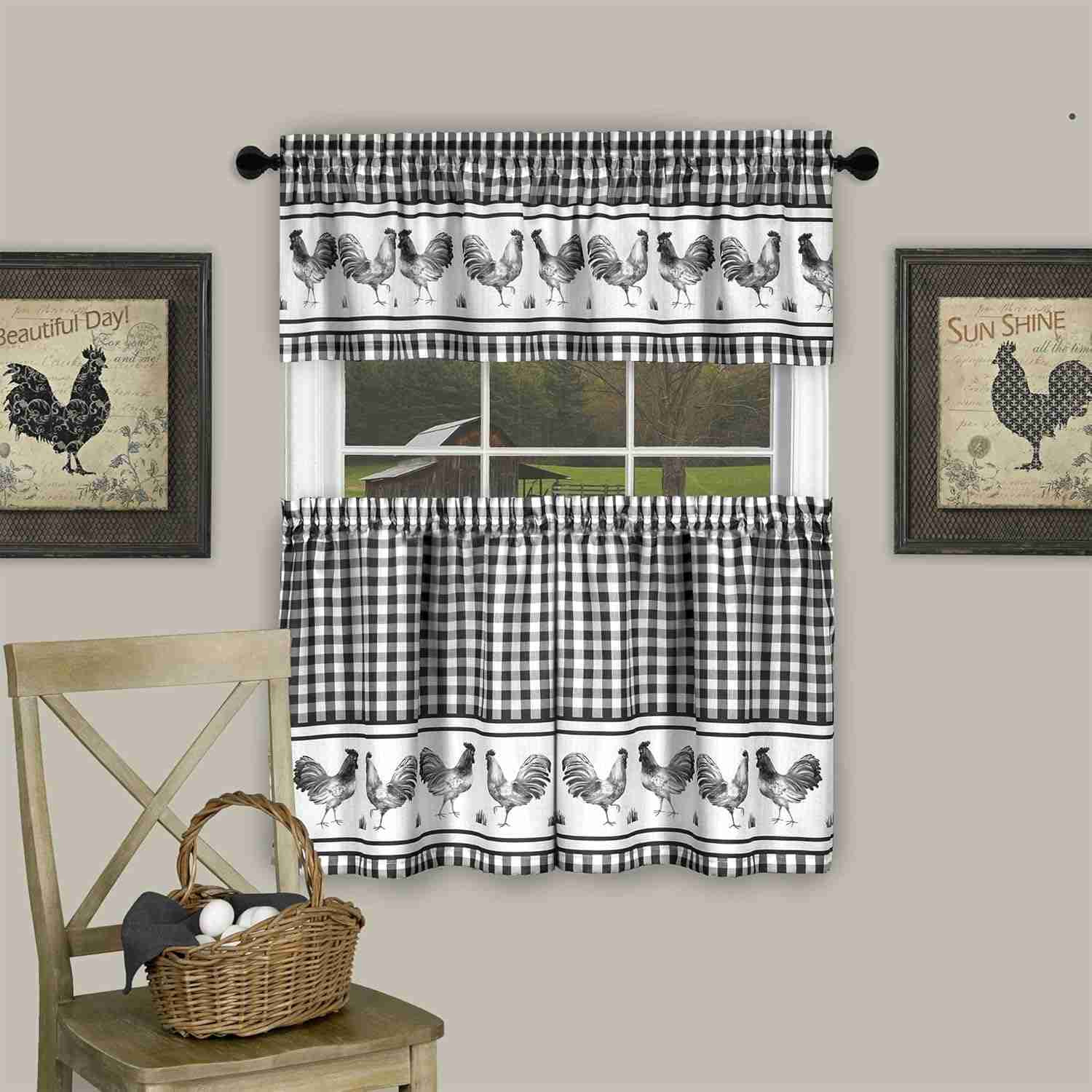 Top Black & White Check Kitchen Curtains Reviewed