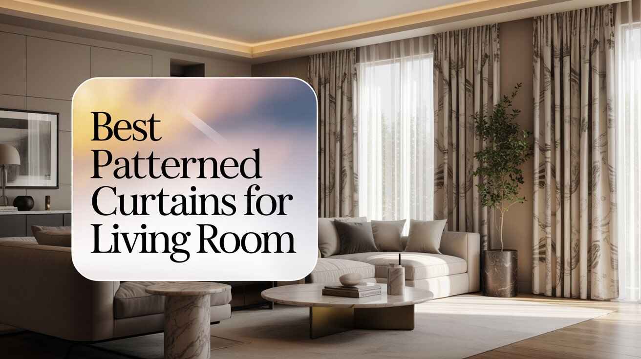 5 Best Patterned Curtains for Living Rooms in 2025