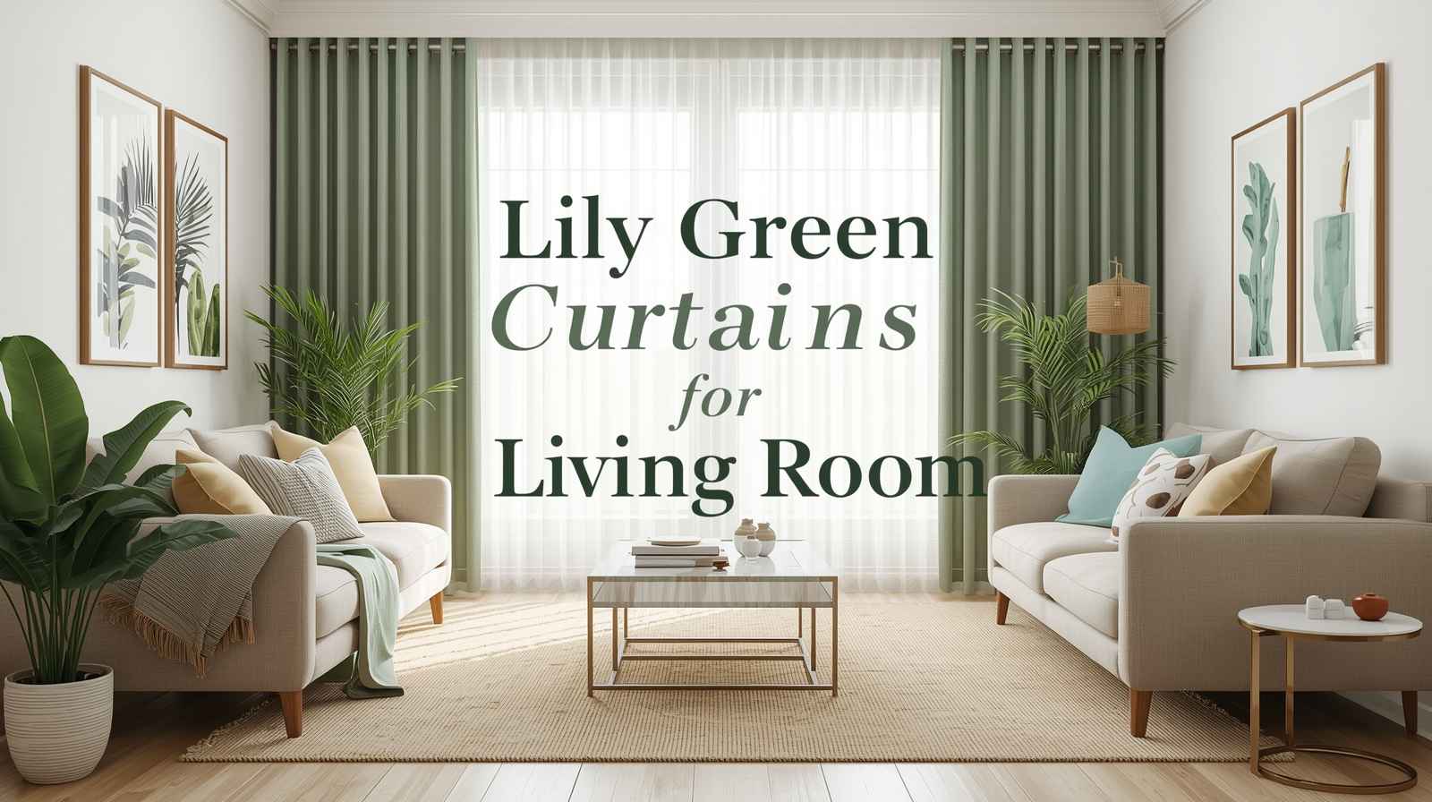 5 Lily Green Curtains to Brighten and Elevate Living Rooms