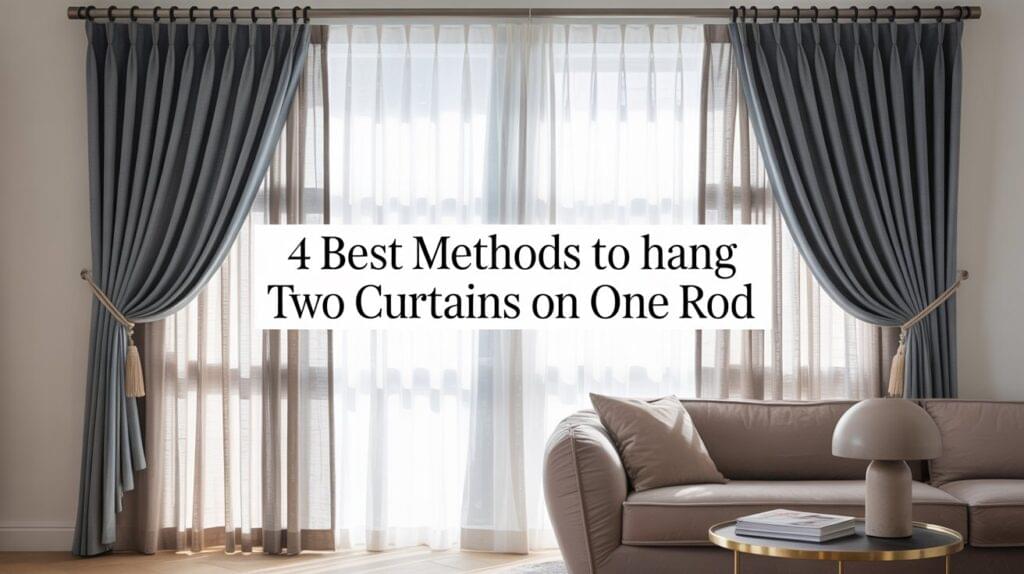 How to Layer Curtains with One Rod – Easy & Elegant Guide